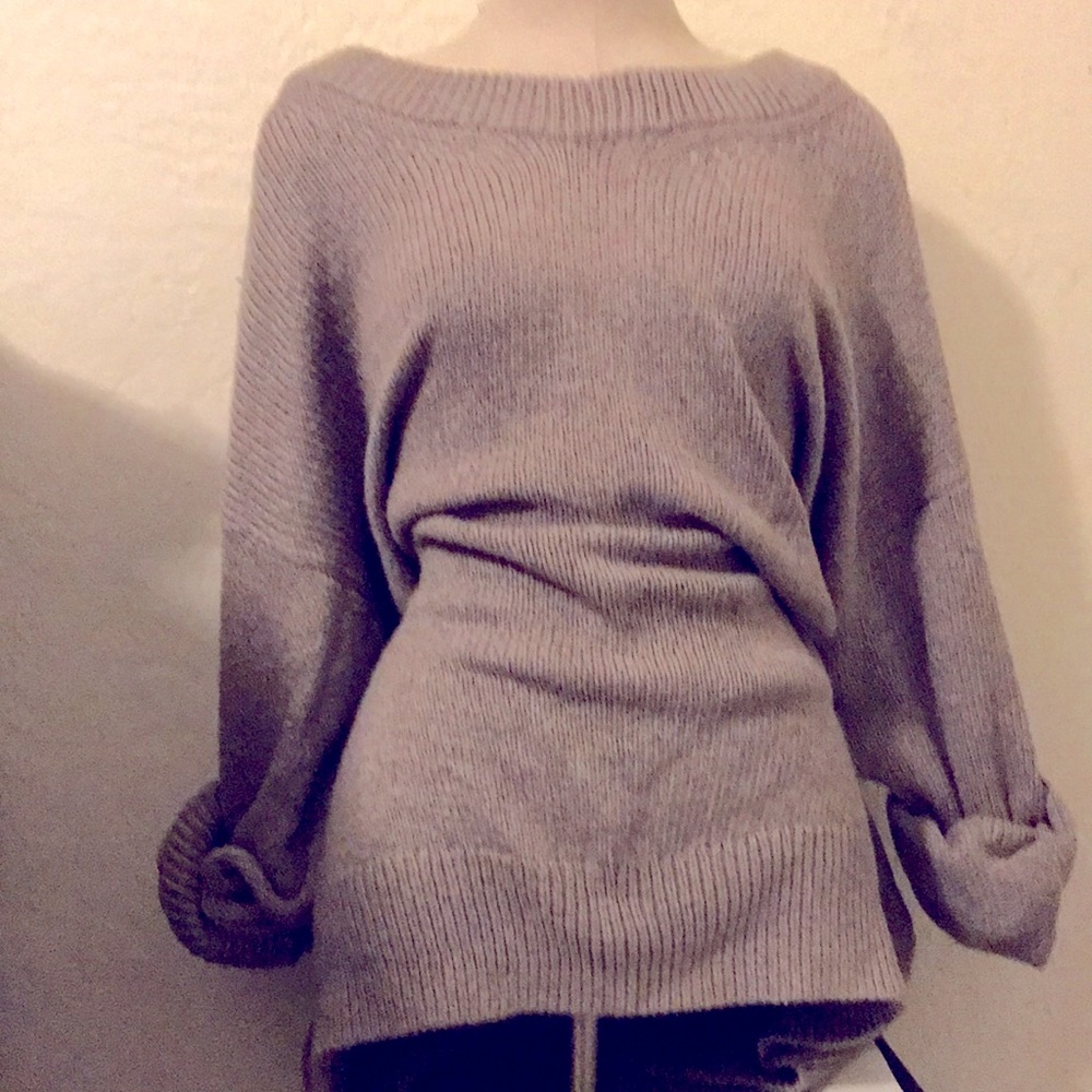 Neutral Colored Crew Sweater By Old Navy